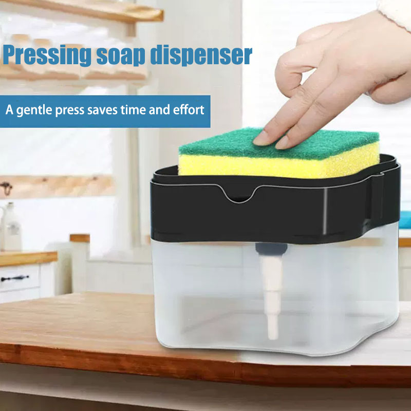 Home Improvement Stores - Liquid Soap Dispenser Kitchen Sink Sponge