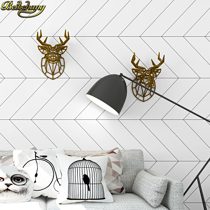 beibehang Nordic style black w - Home Improvement Stores recension och pris