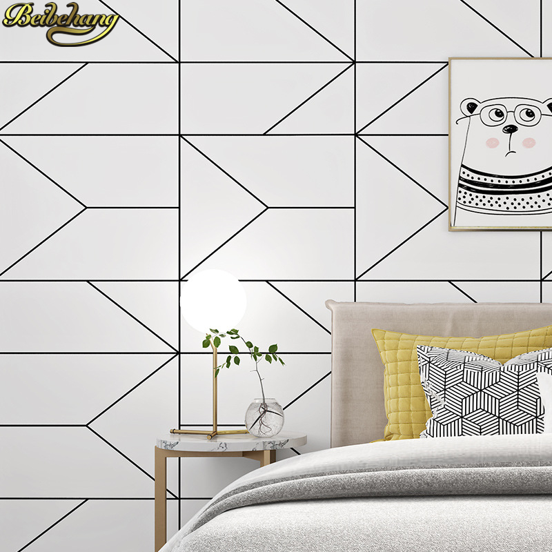 beibehang Nordic style black w - Home Improvement Stores recension och pris