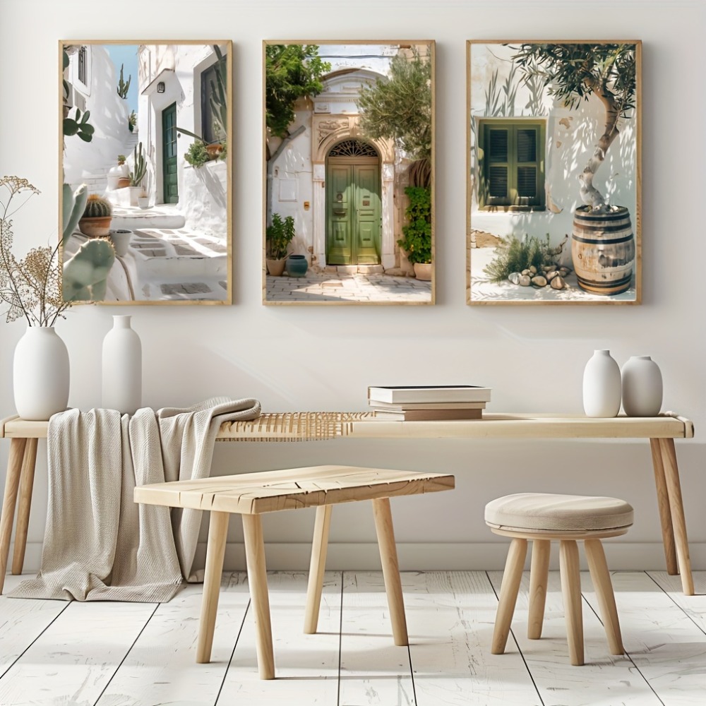 3pcs Frameless Canvas Painting - Wall Texture Spray recension och pris