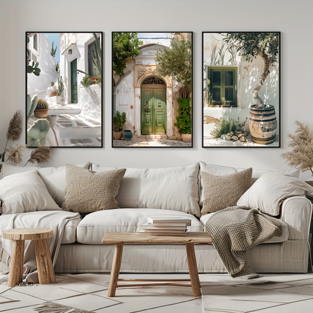 3pcs Frameless Canvas Painting - Wall Texture Spray recension och pris