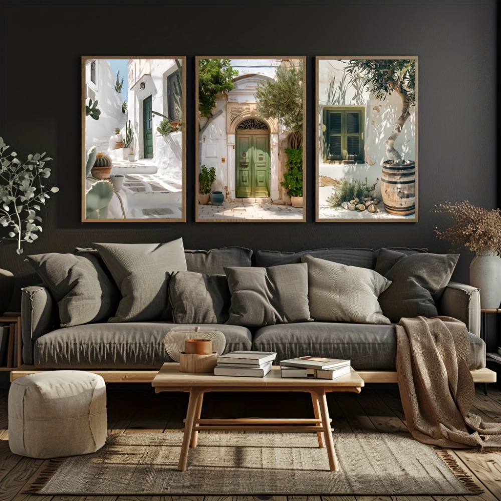 3pcs Frameless Canvas Painting - Wall Texture Spray recension och pris