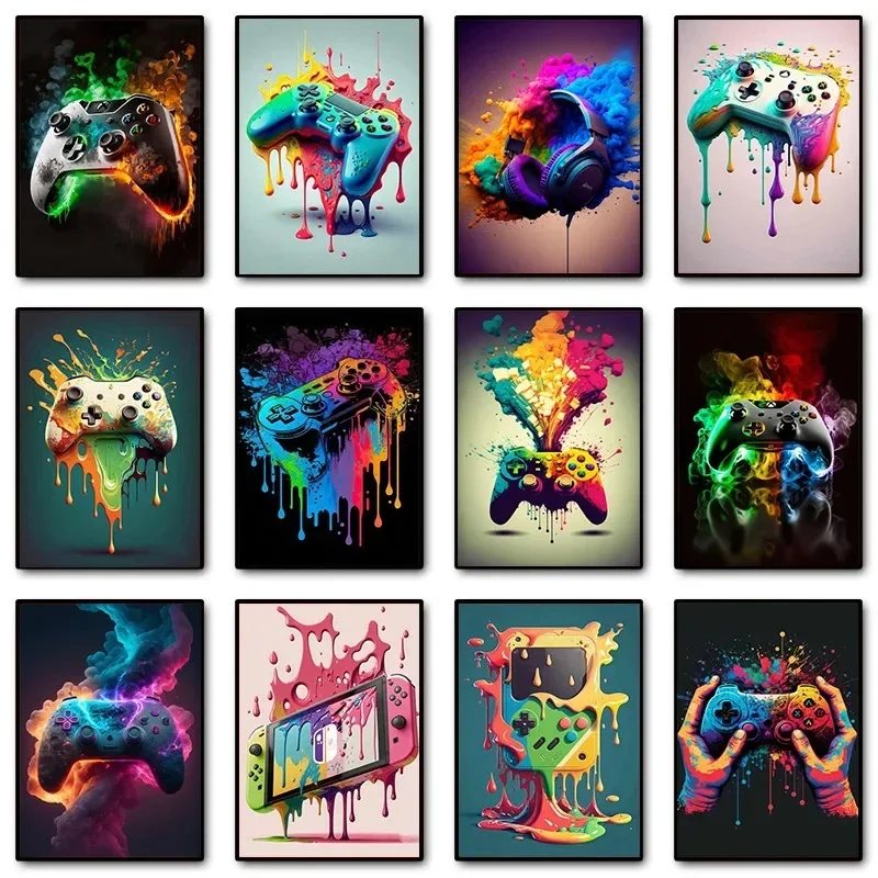 Colorful Pop Art Gamer Control - Wall Texture Spray recension och pris